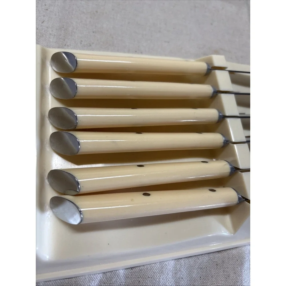 Vtg Royal Brand Steak Knives Made In Marseilles France Stainless Steel Set Of 6